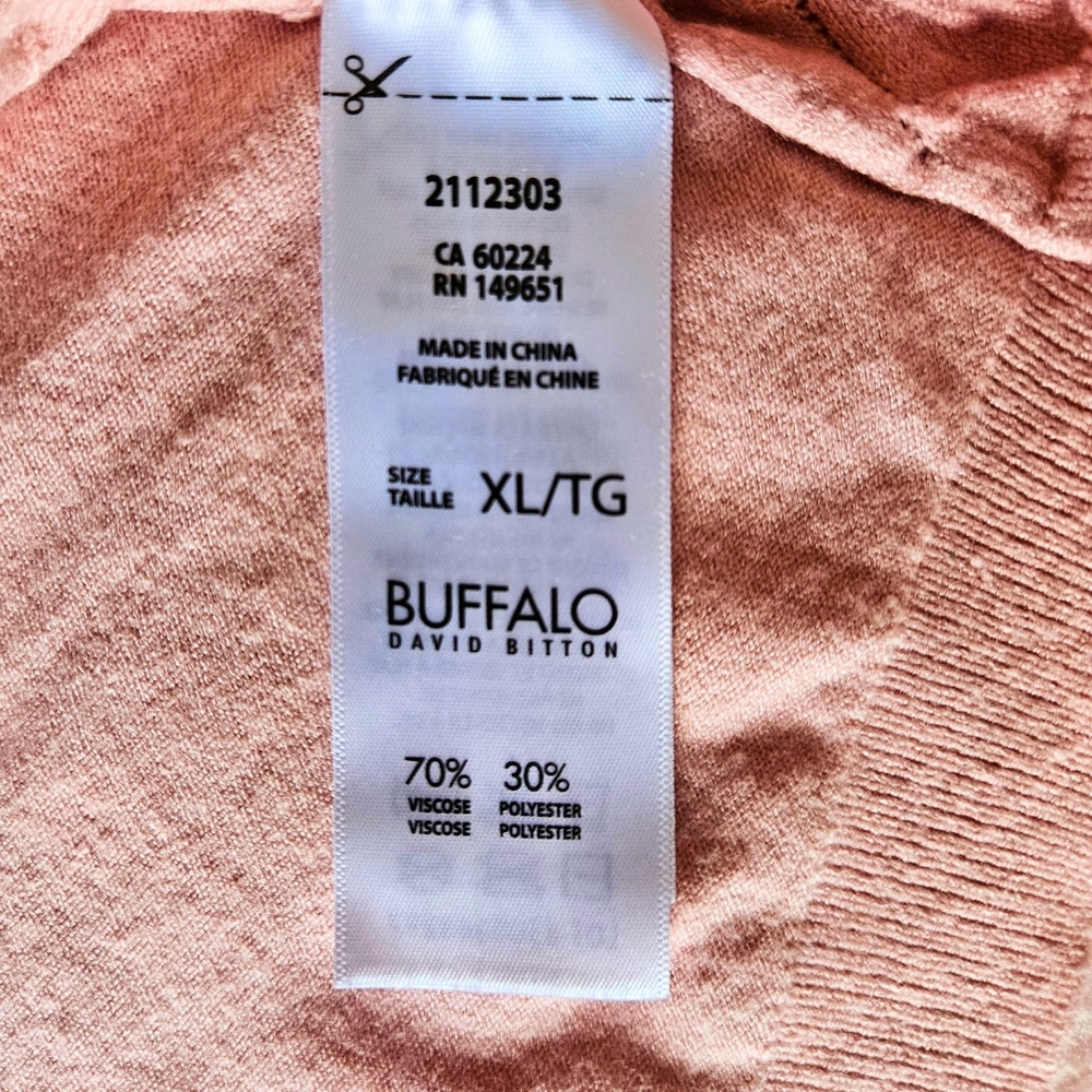 🍑Buffalo David Bitton Women's Sweater in Light Peach - Picture 3 of 5